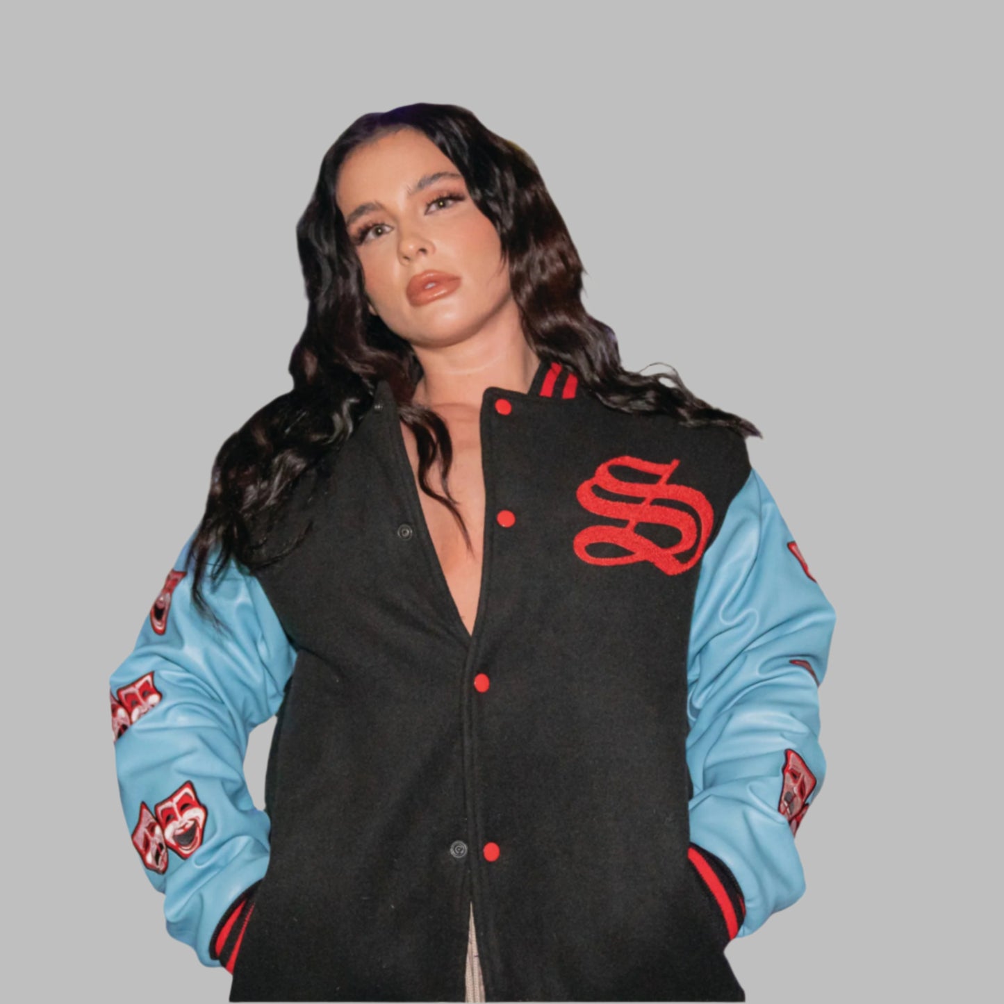 Laugh Now Cry Later Varsity Jacket ( Included with a free NFT)